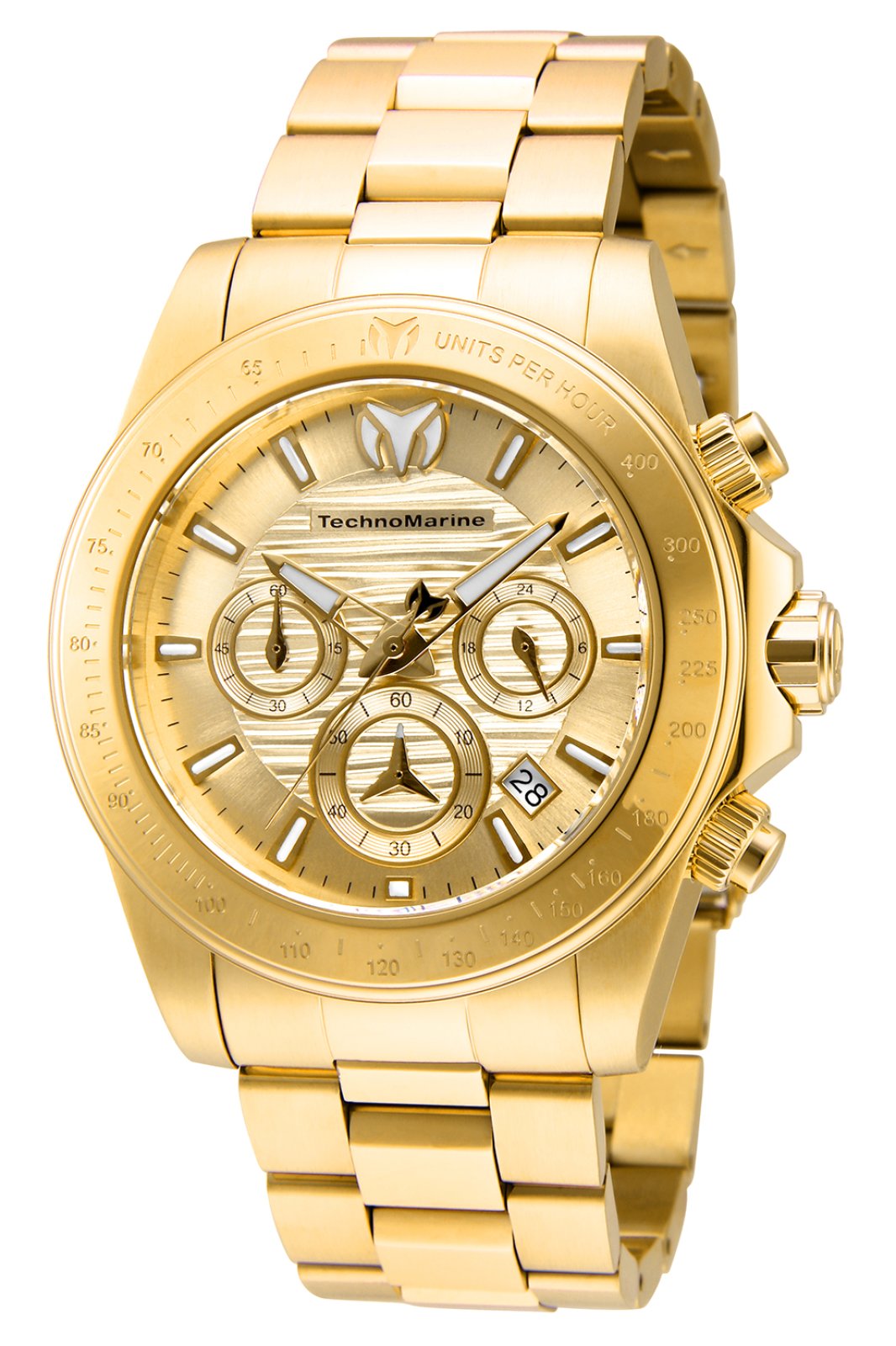 TechnoMarine Quartz Manta Gold Dial Men's Watch TM-219004