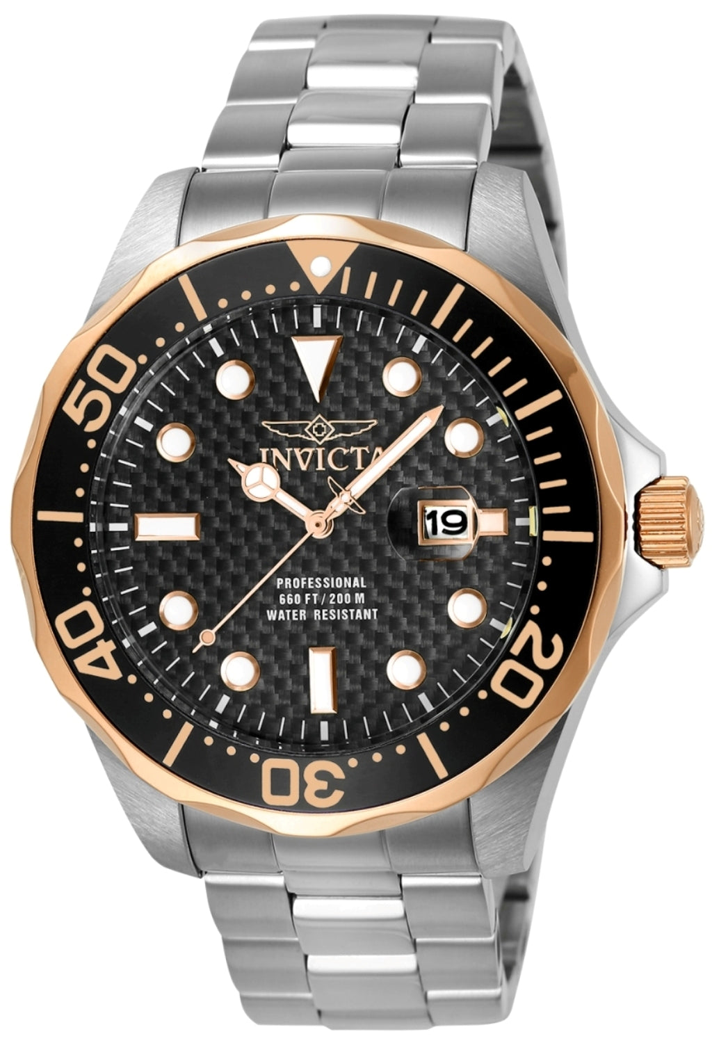 Invicta Quartz Pro Diver Black Dial Men's Watch 12567