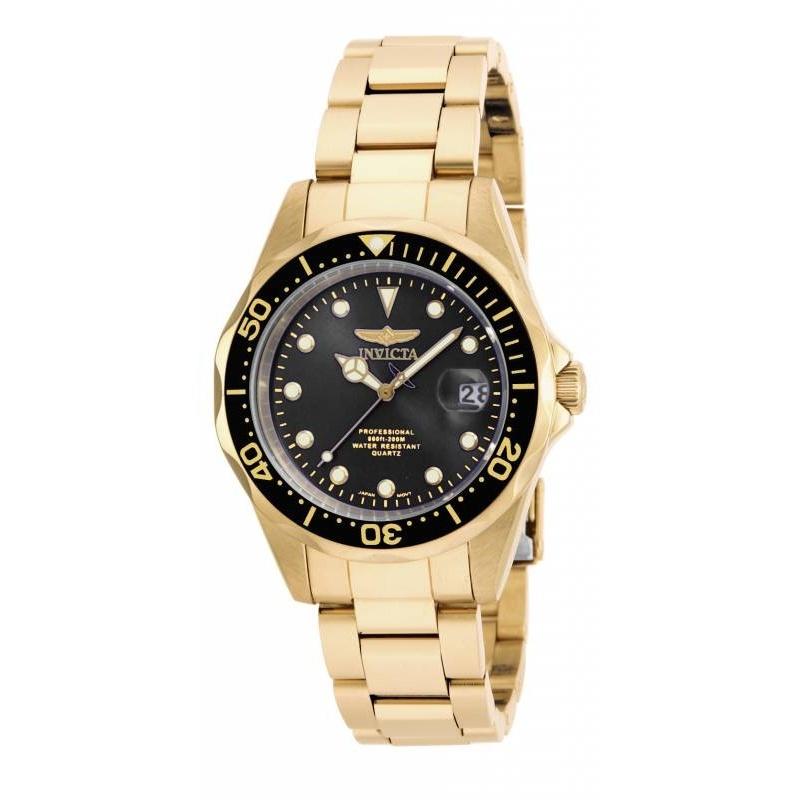 Invicta Quartz Pro Diver Black Dial Men's Watch 17051