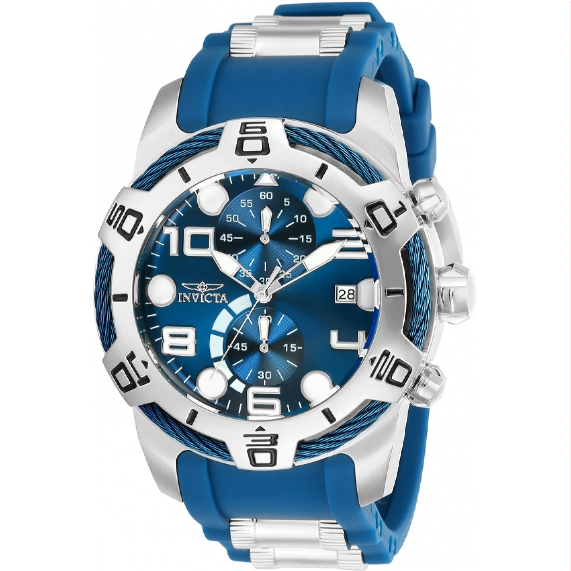 Invicta Quartz Bolt Blue Dial Men's Watch 24216
