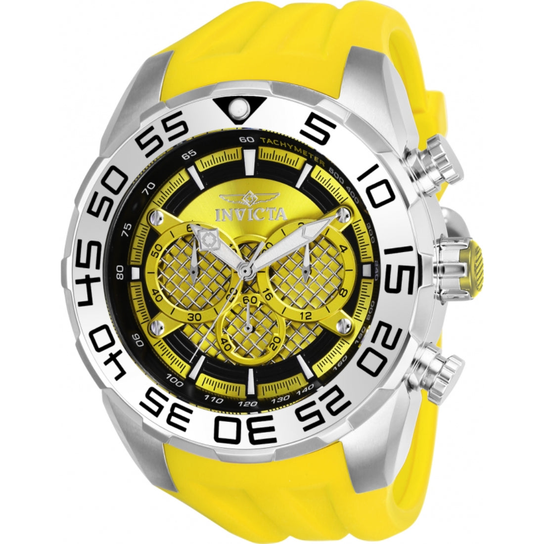 Invicta Quartz Speedway Yellow Dial Men's Watch 26298