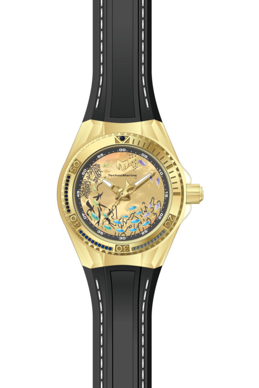 TechnoMarine Quartz Cruise Gold Dial Women's Watch TM-125010