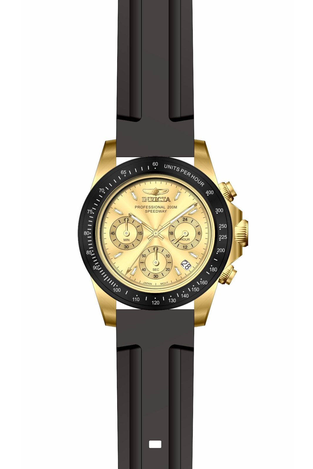 Invicta Quartz Speedway Gold Dial Men's Watch 50761