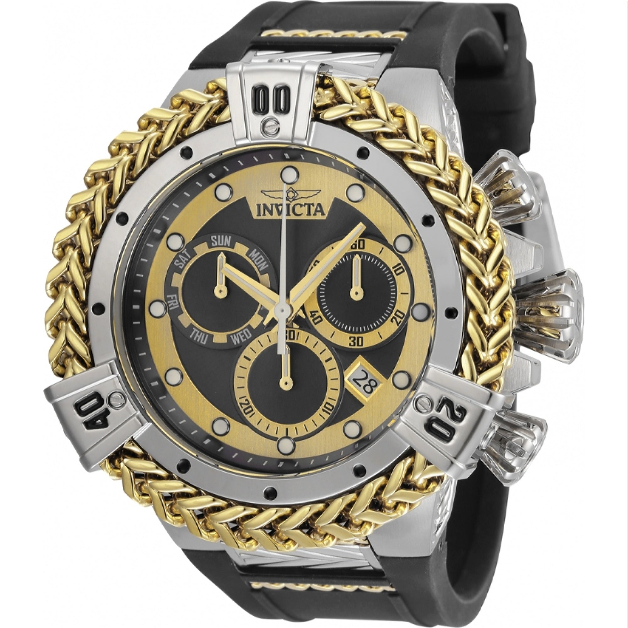 Invicta Quartz Bolt Herc Black Dial Men's Watch 35580