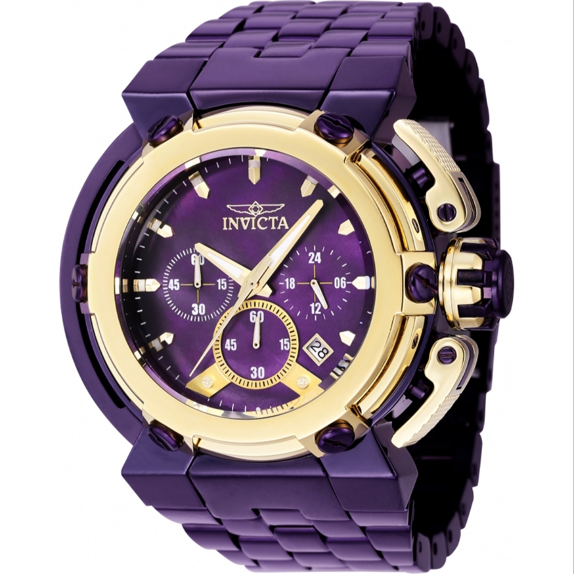 Invicta Quartz Coalition Forces X-Wing Purple Dial Men's Watch 40114