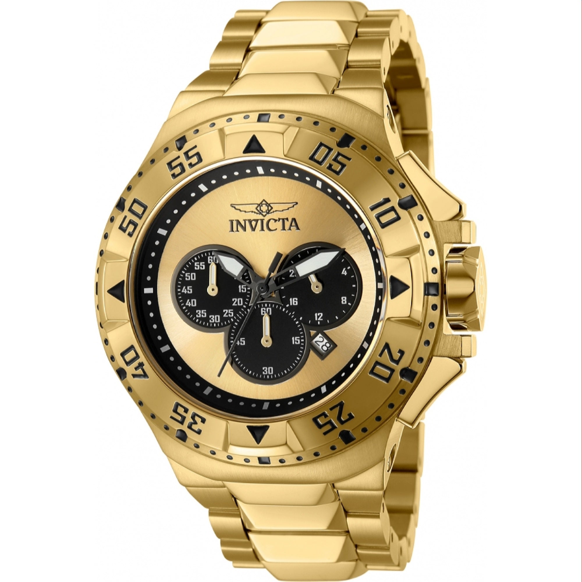 Invicta Quartz Excursion Gold Dial Men's Watch 43647