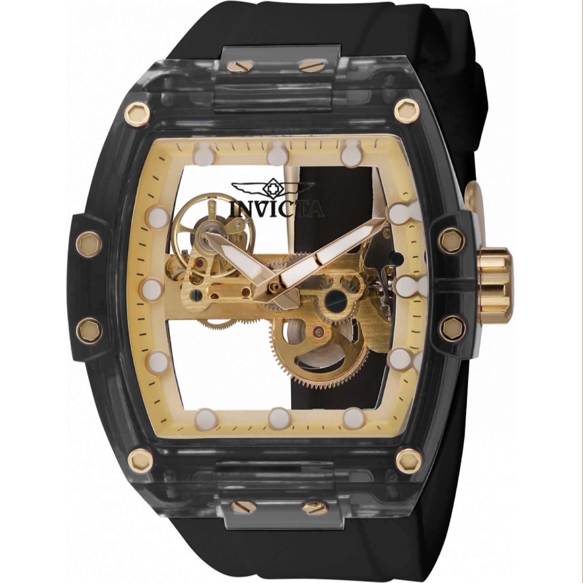 Invicta Mechanical S1 Rally Diablo Mechanical Gold Dial Men's Watch 44362