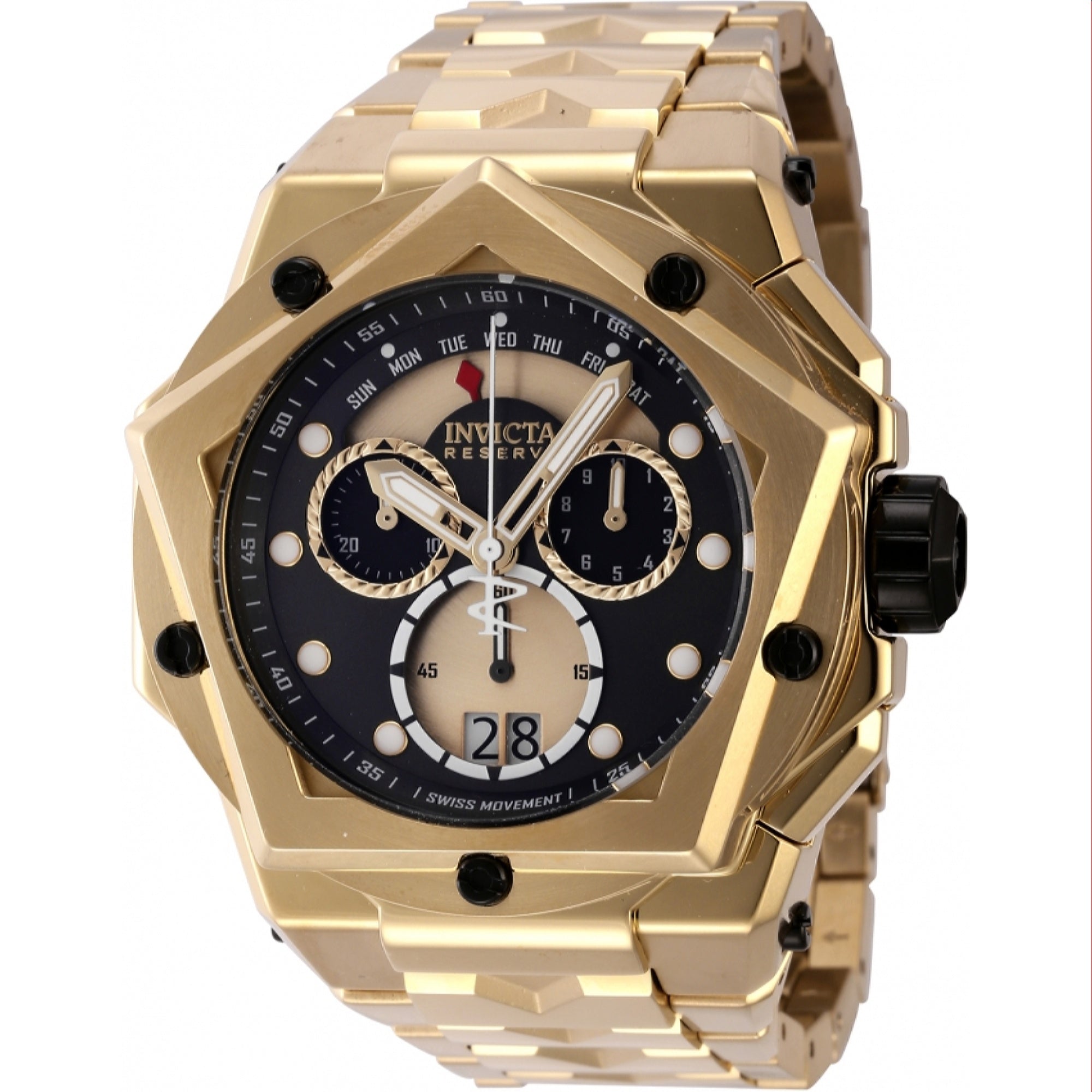 Invicta Quartz Helios Reserve Black Dial Men's Watch 44476