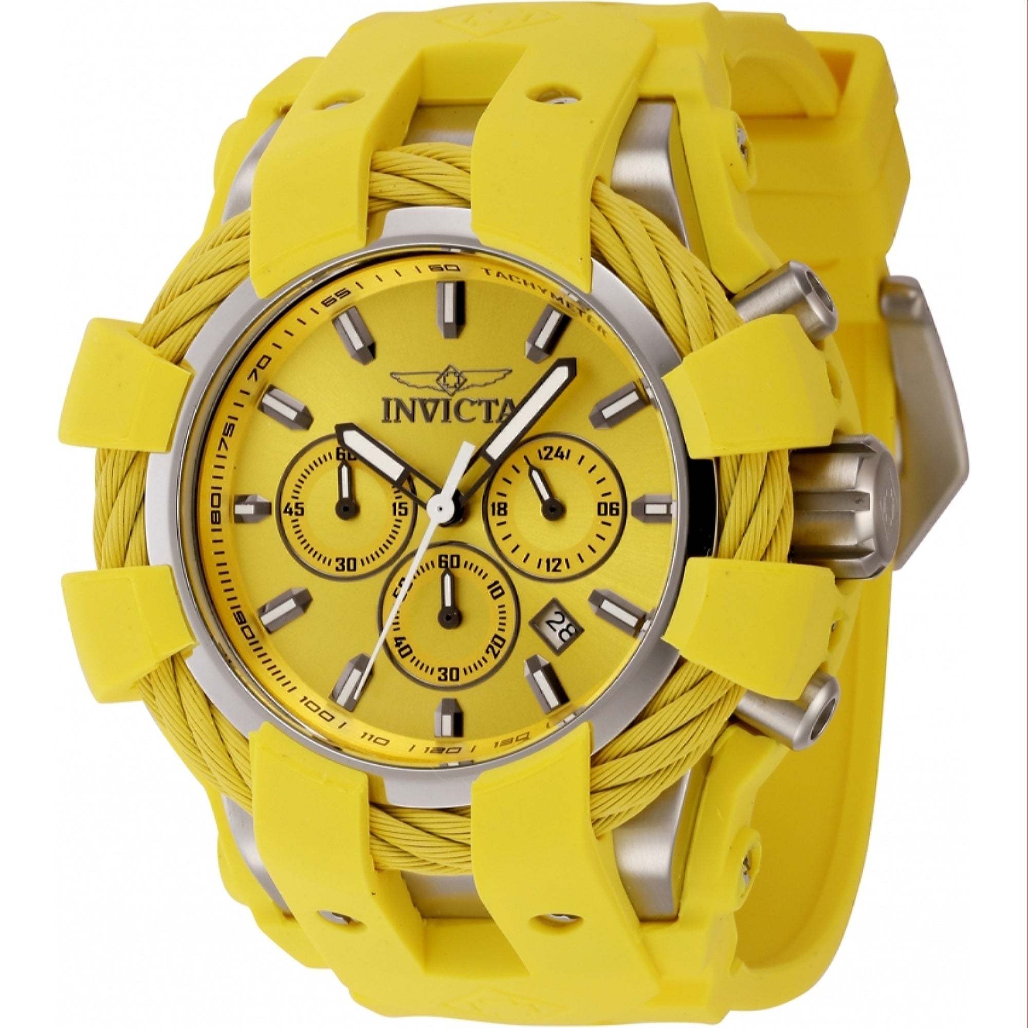 Invicta Quartz Bolt Yellow Dial Men's Watch 45165