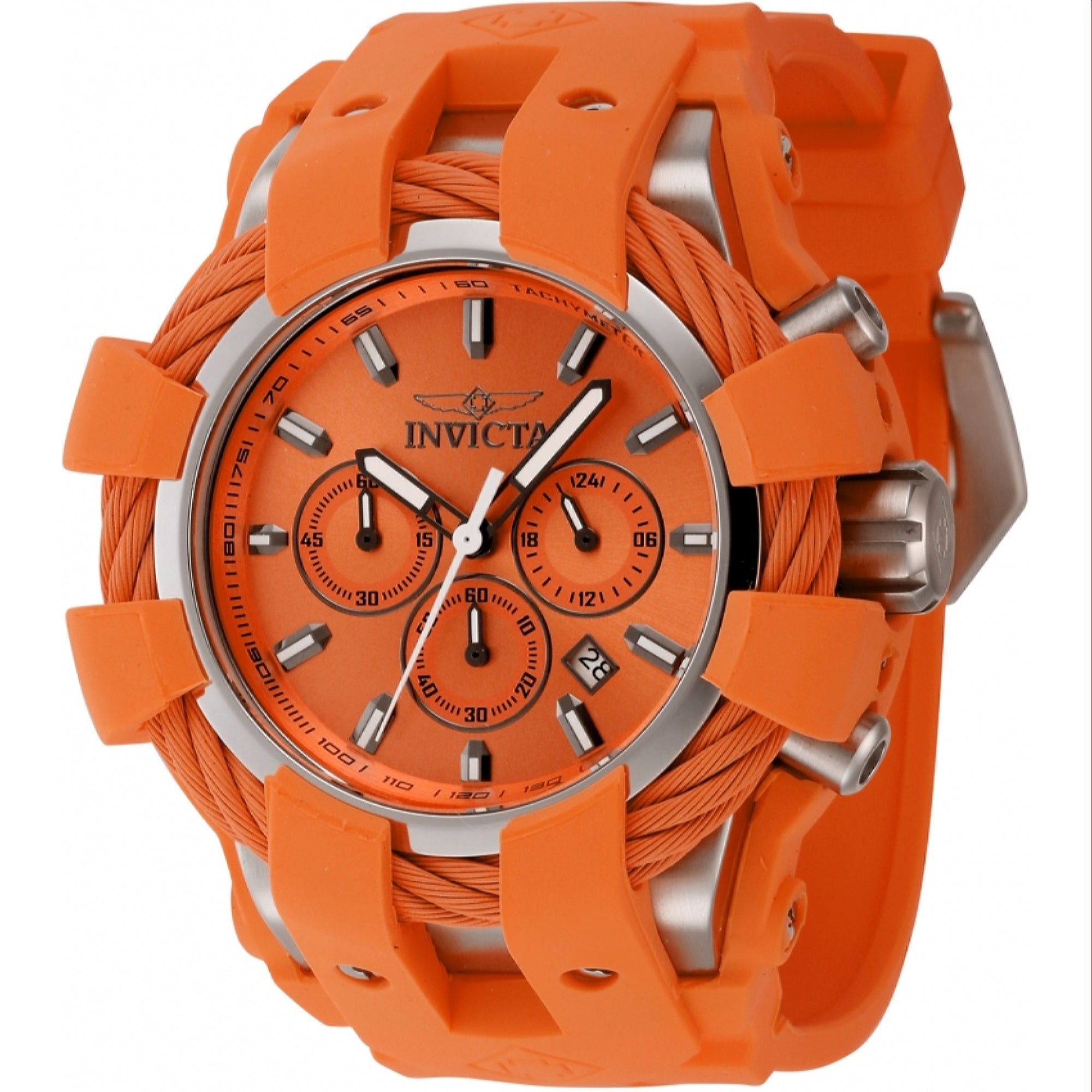 Invicta Quartz Bolt Orange Dial Men's Watch 45167