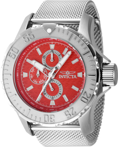 Invicta Quartz Vintage Red Dial Men's Watch 48013
