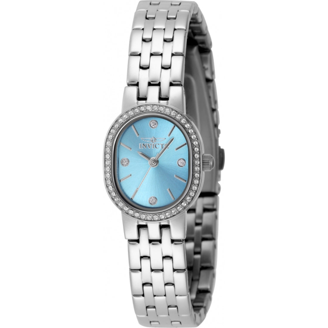 Invicta Quartz Angel Light Blue, Silver Dial Women's Watch 49073