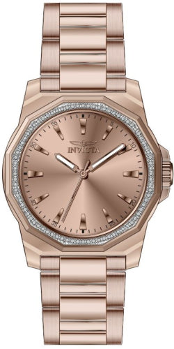 Invicta Quartz Speedway Rose Gold Dial Women's Watch 49115