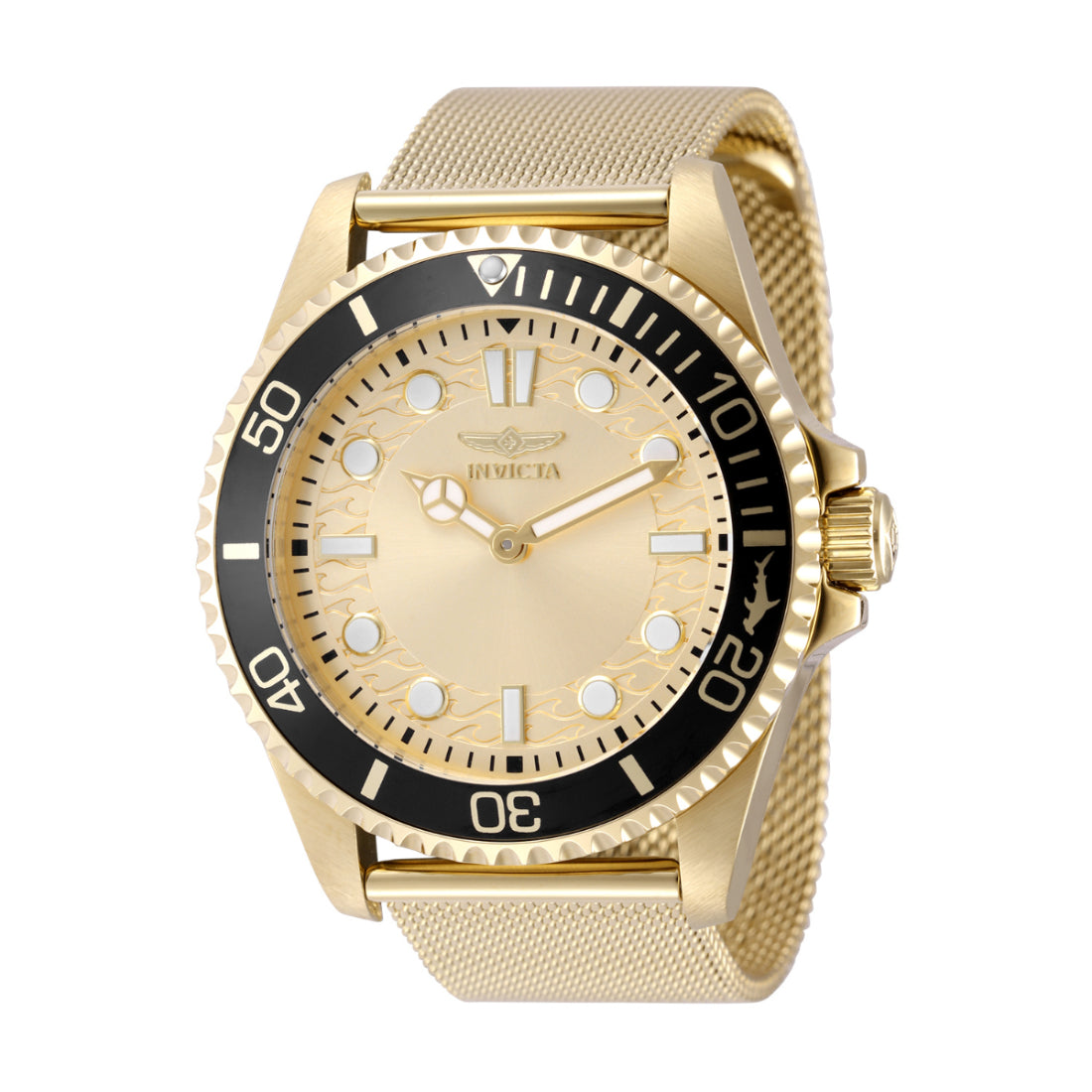 Invicta Quartz Pro Diver Gold Dial Men's Watch 49690