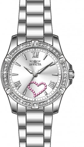 Invicta Quartz Angel Silver Dial Women's Watch 49842