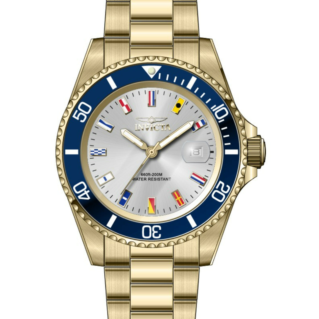 Invicta Quartz Pro Diver Silver Dial Men's Watch 49886