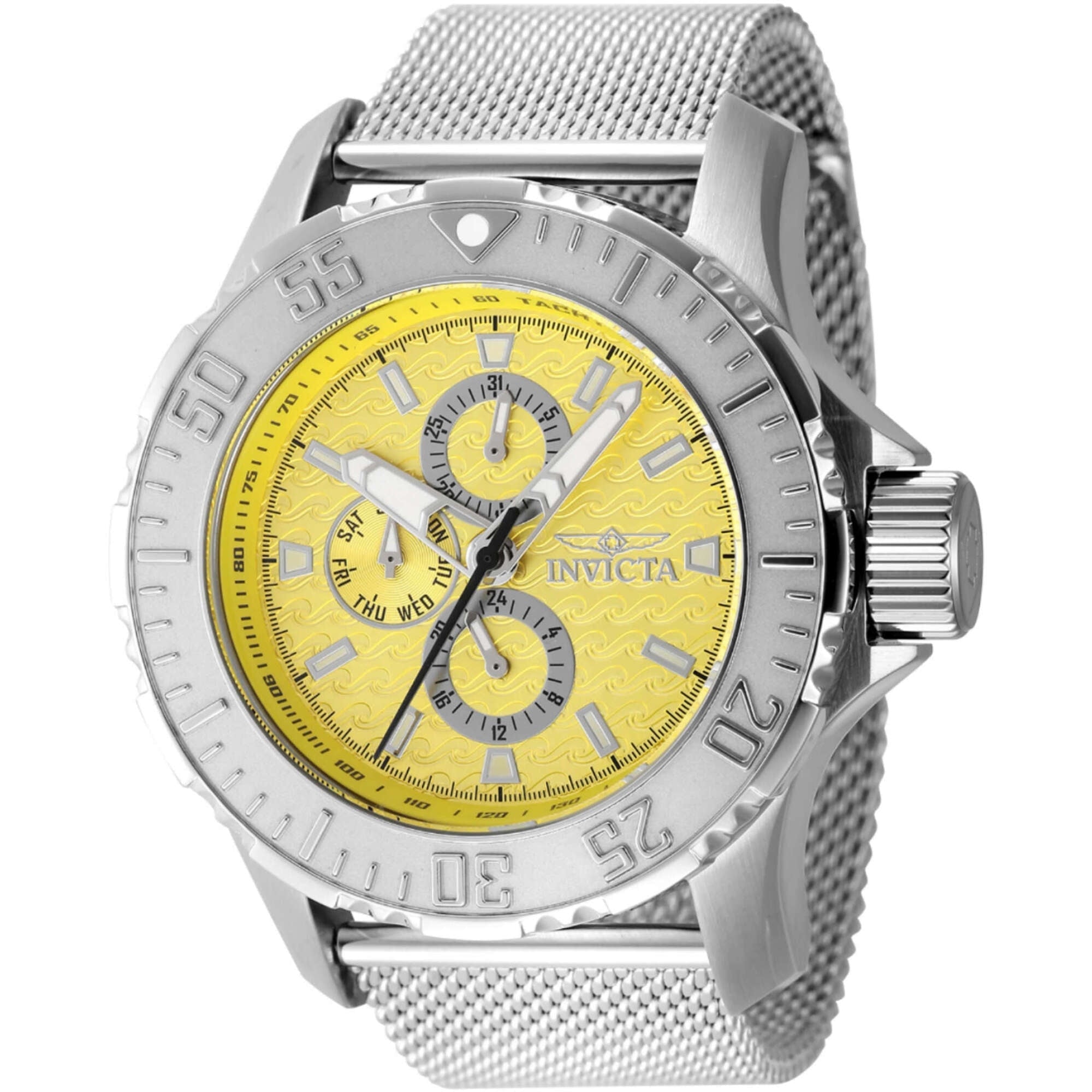 Invicta Quartz Vintage Yellow Dial Men's Watch 48014