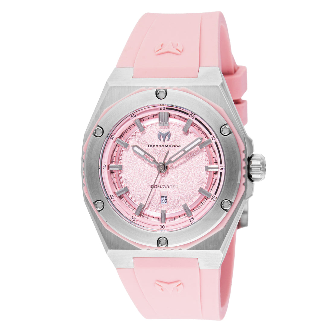 TechnoMarine Quartz CORAL Pink Dial Women's Watch TM-416053