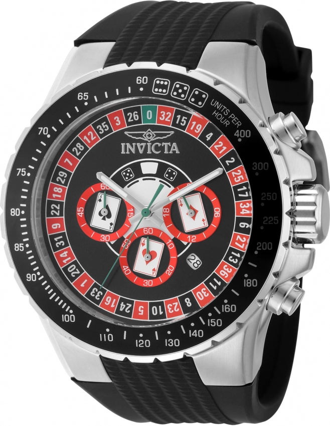 Invicta Quartz Aviator Black Dial Men's Watch 49850