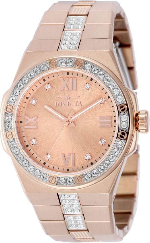 Invicta Quartz Specialty Rose Gold Dial Men's Watch 50186