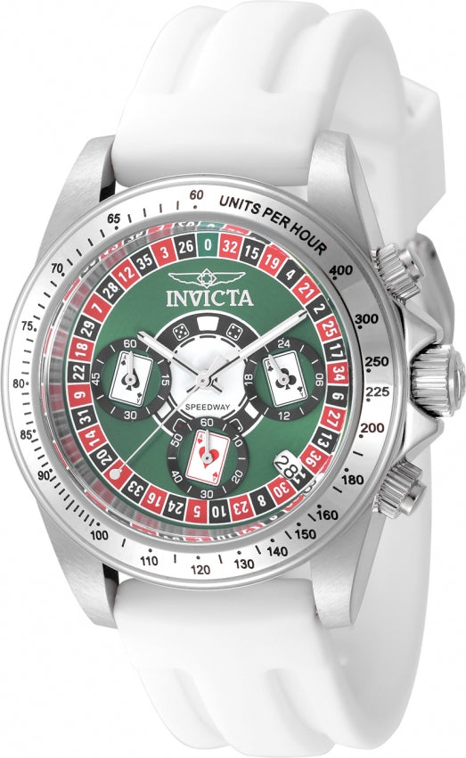 Invicta Quartz Speedway Green Dial Men's Watch 50493