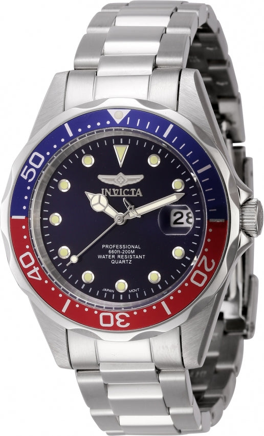 Invicta Quartz Pro Diver Blue Dial Men's Watch 45785