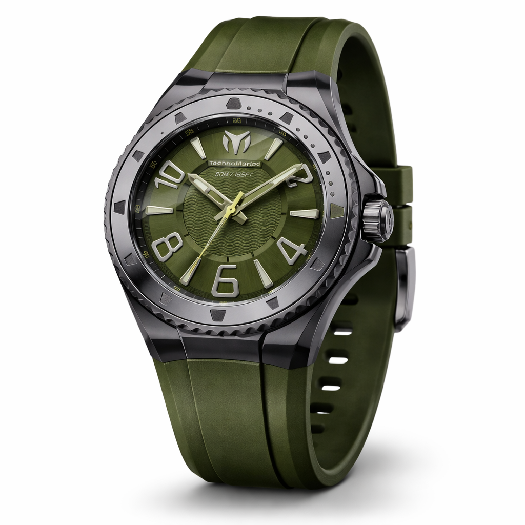 TechnoMarine Quartz Lusso Mare Green Dial Men's Watch TM-225025