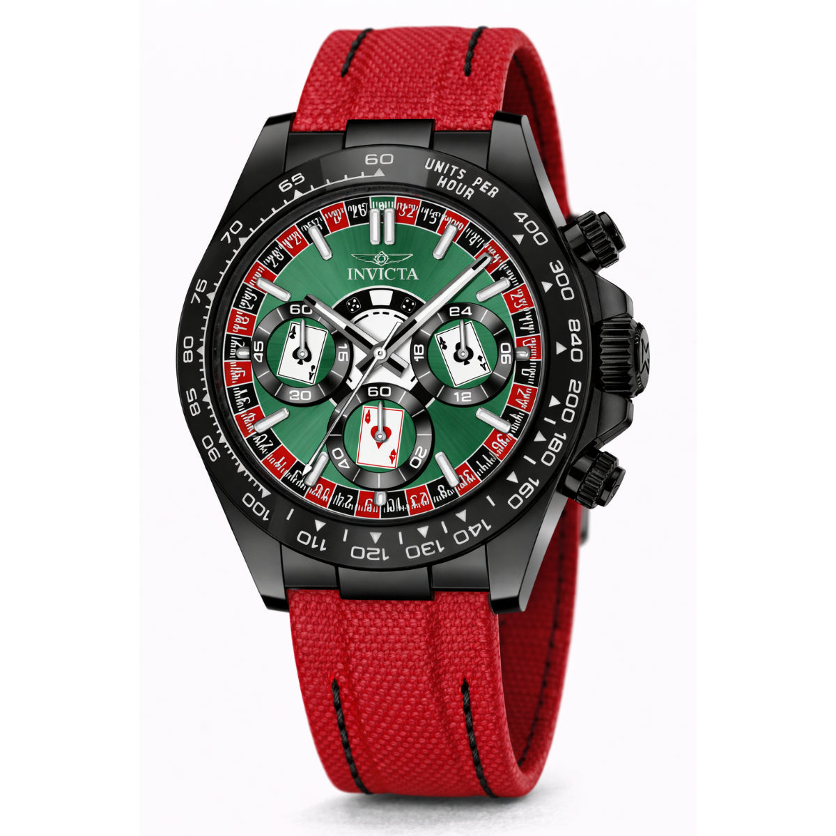 Invicta Quartz Speedway Green Dial Men's Watch 50518