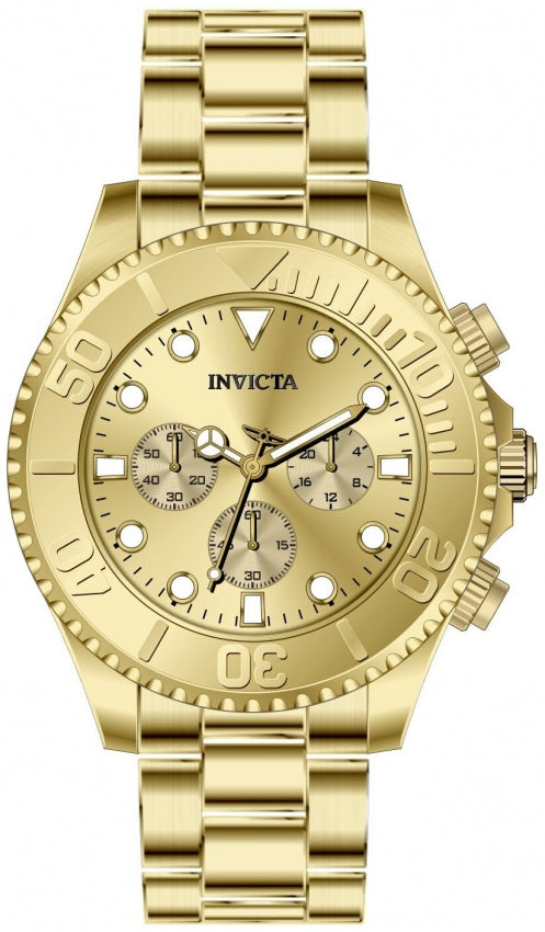 Invicta Quartz Pro Diver Gold Dial Men's Watch 50588