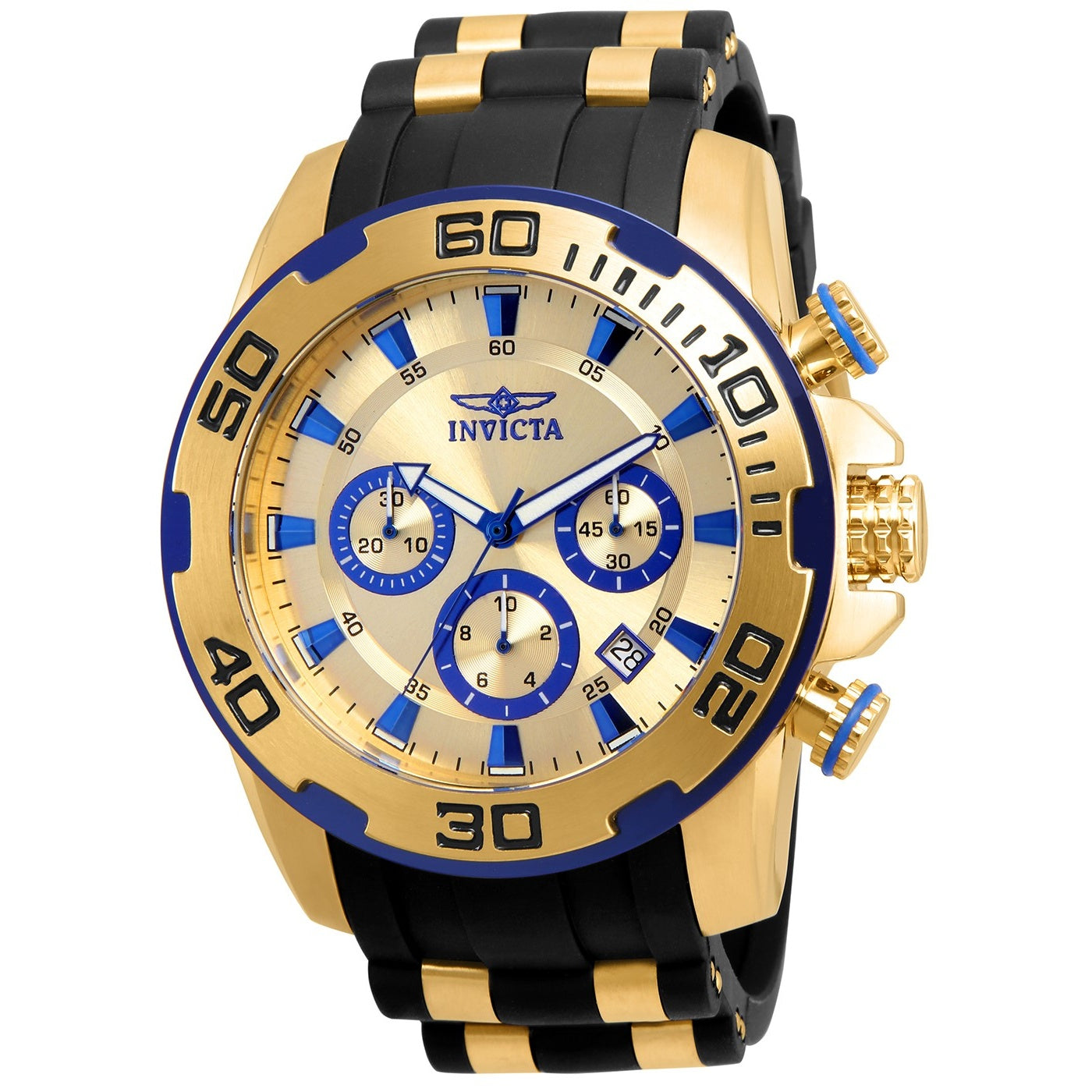 Invicta Pro Diver Quartz Scuba Gold-Tone Dial Men's Watch 22308