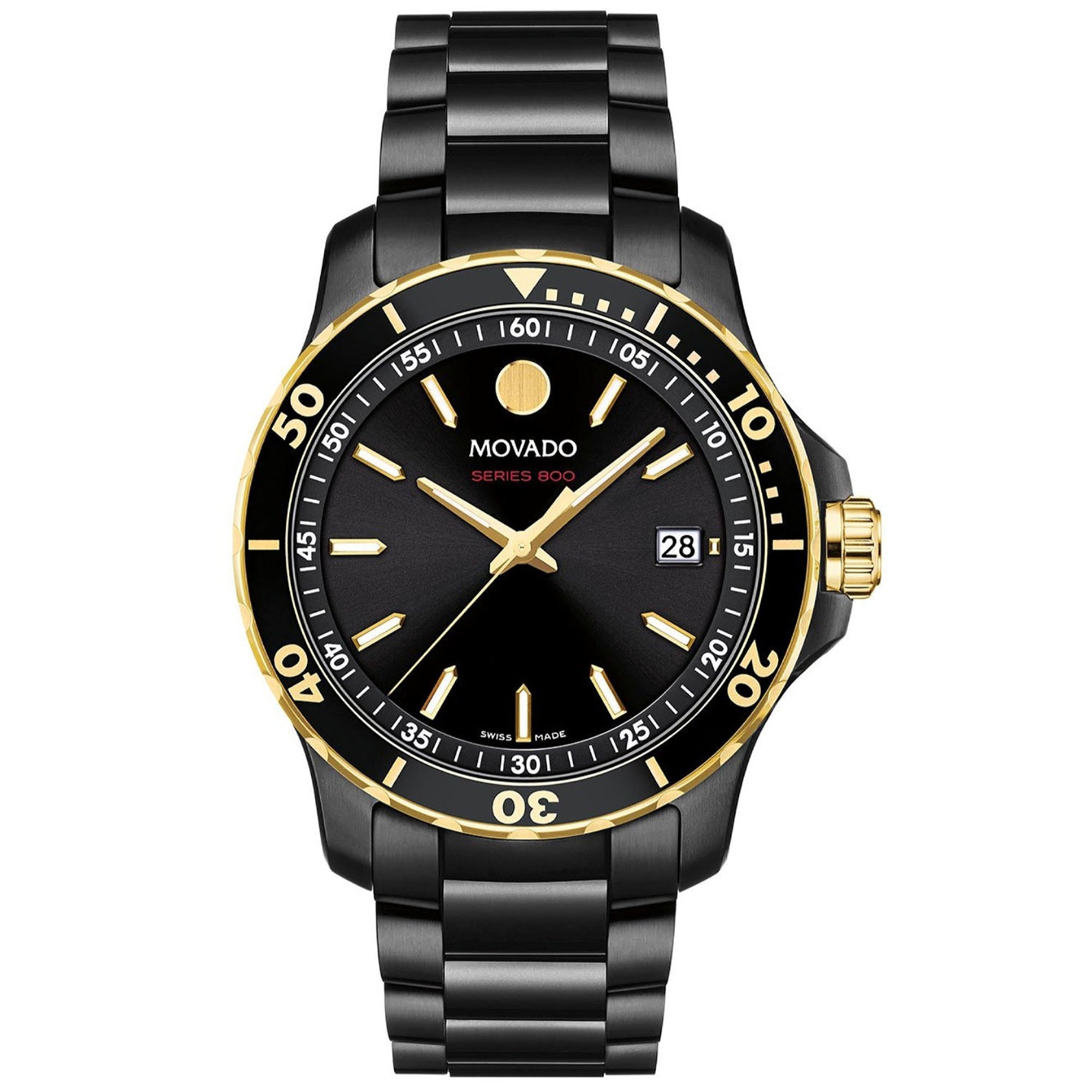 Movado Quartz Series 800 Black Dial Men's Watch 2600161