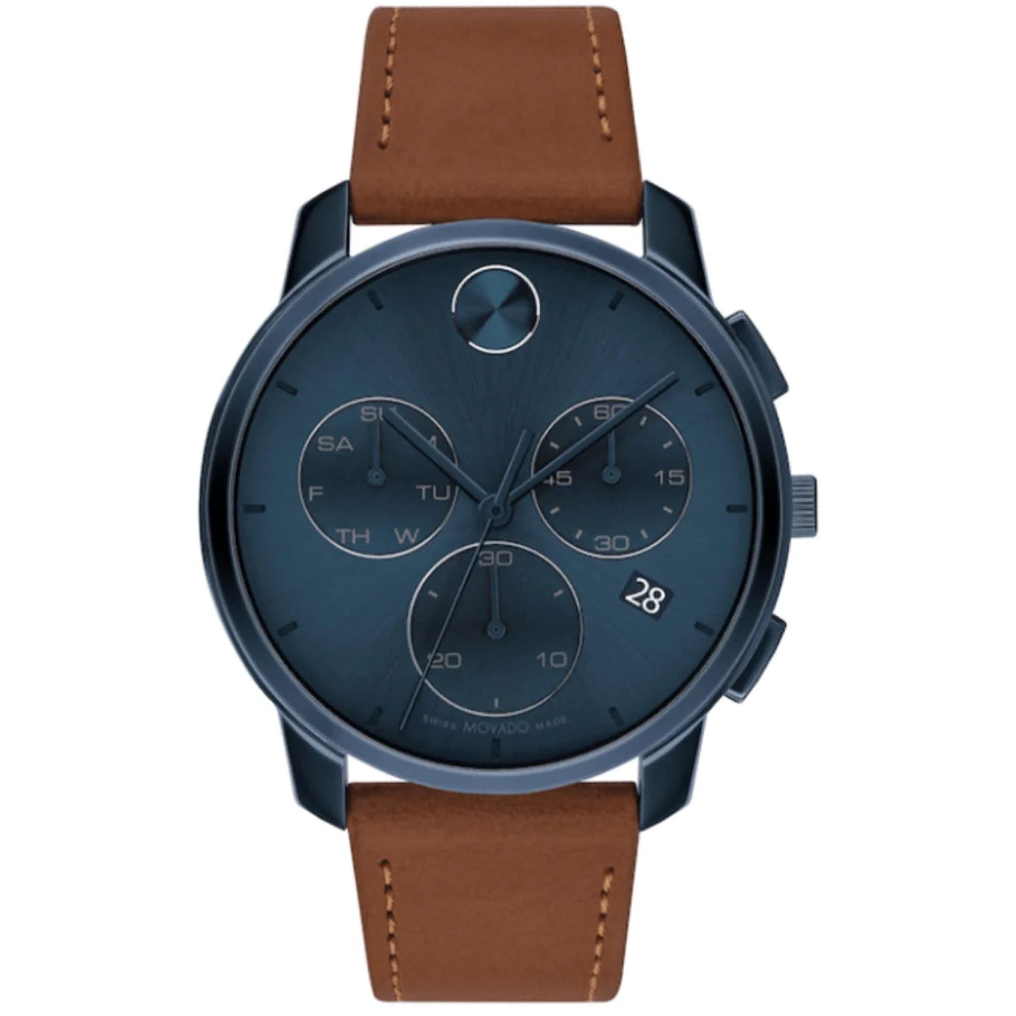 Movado Quartz Bold Thin Blue Dial Men's Watch 3600834