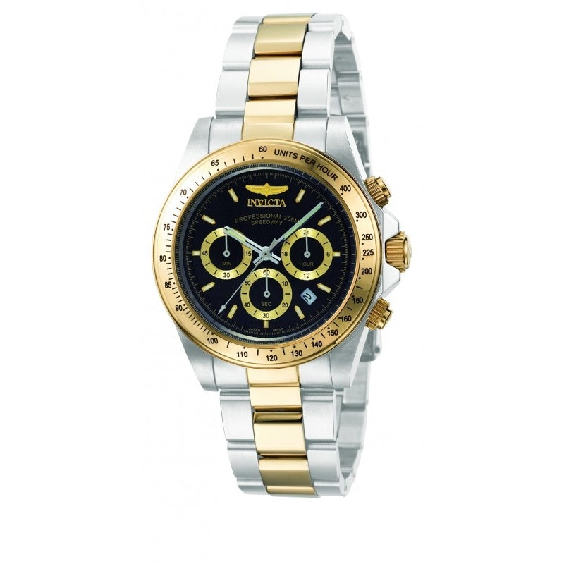 Invicta Speedway Quartz Cougar Chronograph Black Dial Men's Watch 9224