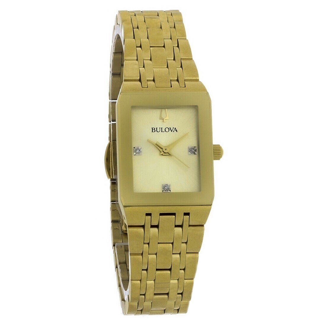 Bulova Futuro Quartz Gold-Tone Dial Women's Watch 97P140