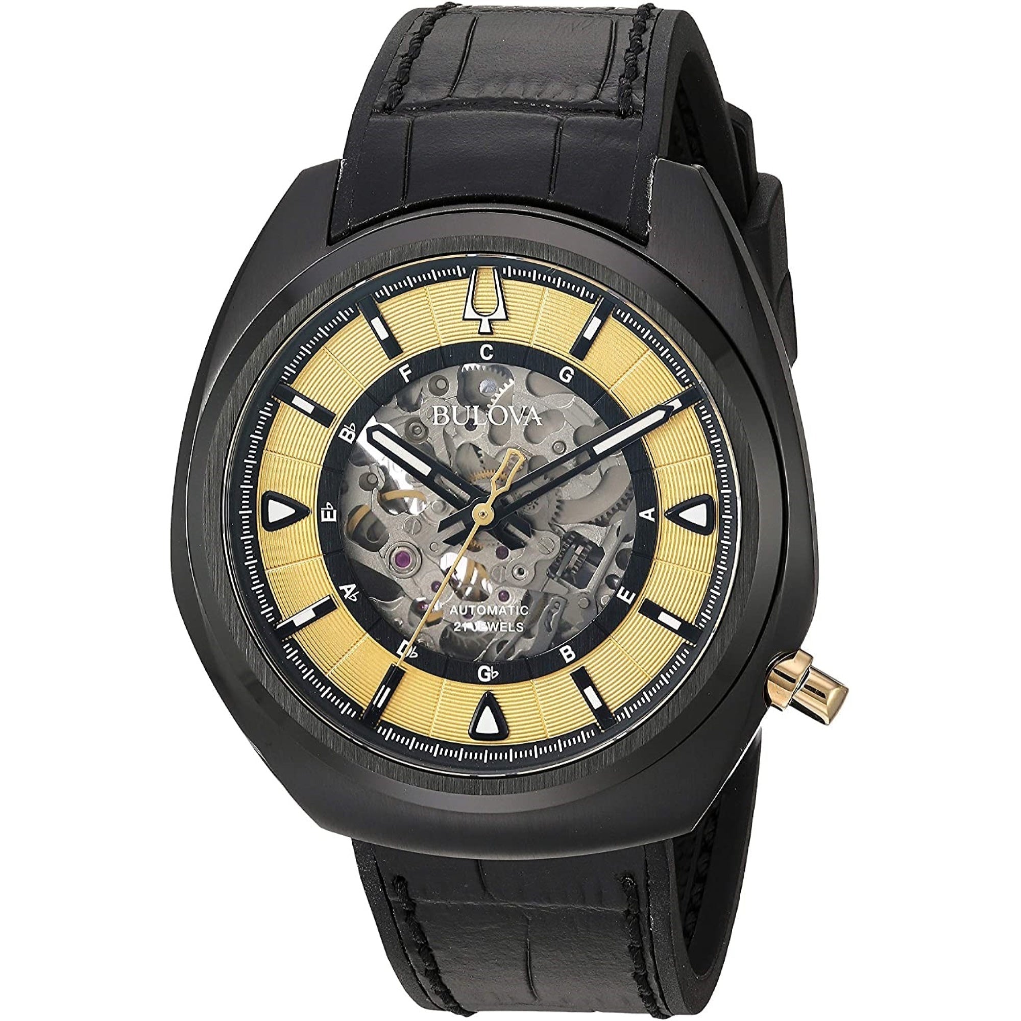 Bulova Automatic Gold Dial Men's Watch 98A241