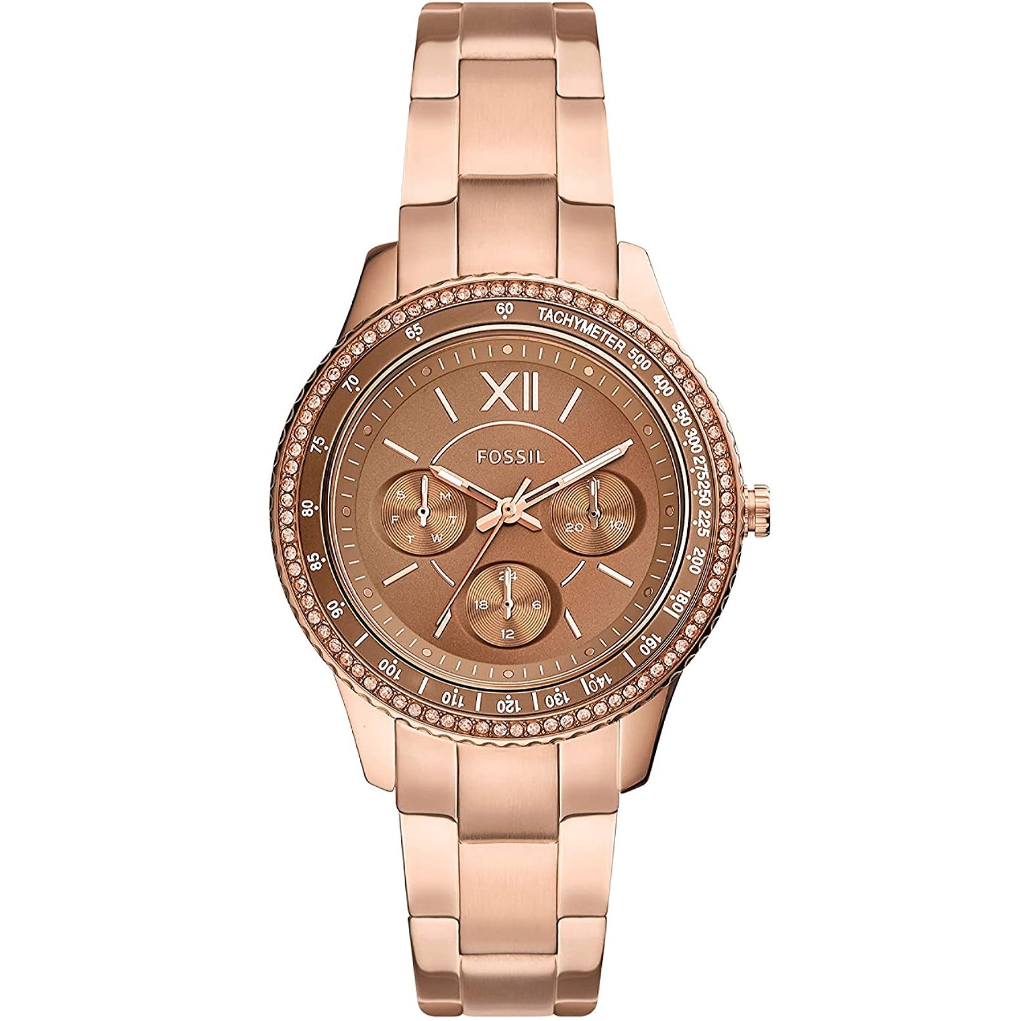 Fossil Quartz Stella Sport Brown Dial Women's Watch ES5109