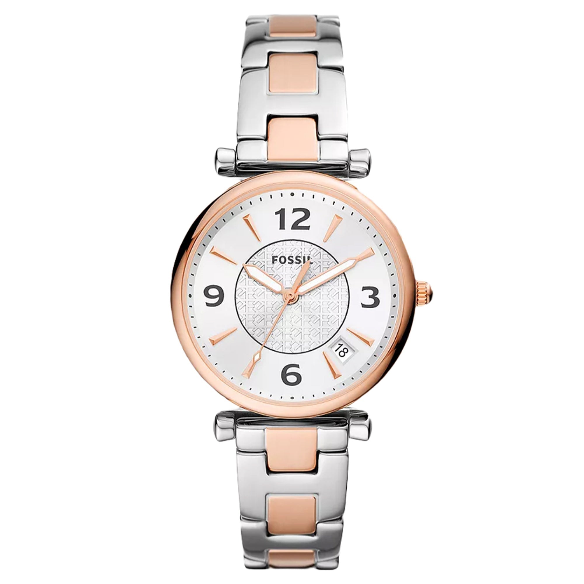 Fossil  Quartz Carlie Silver Dial Women's Watch ES5156