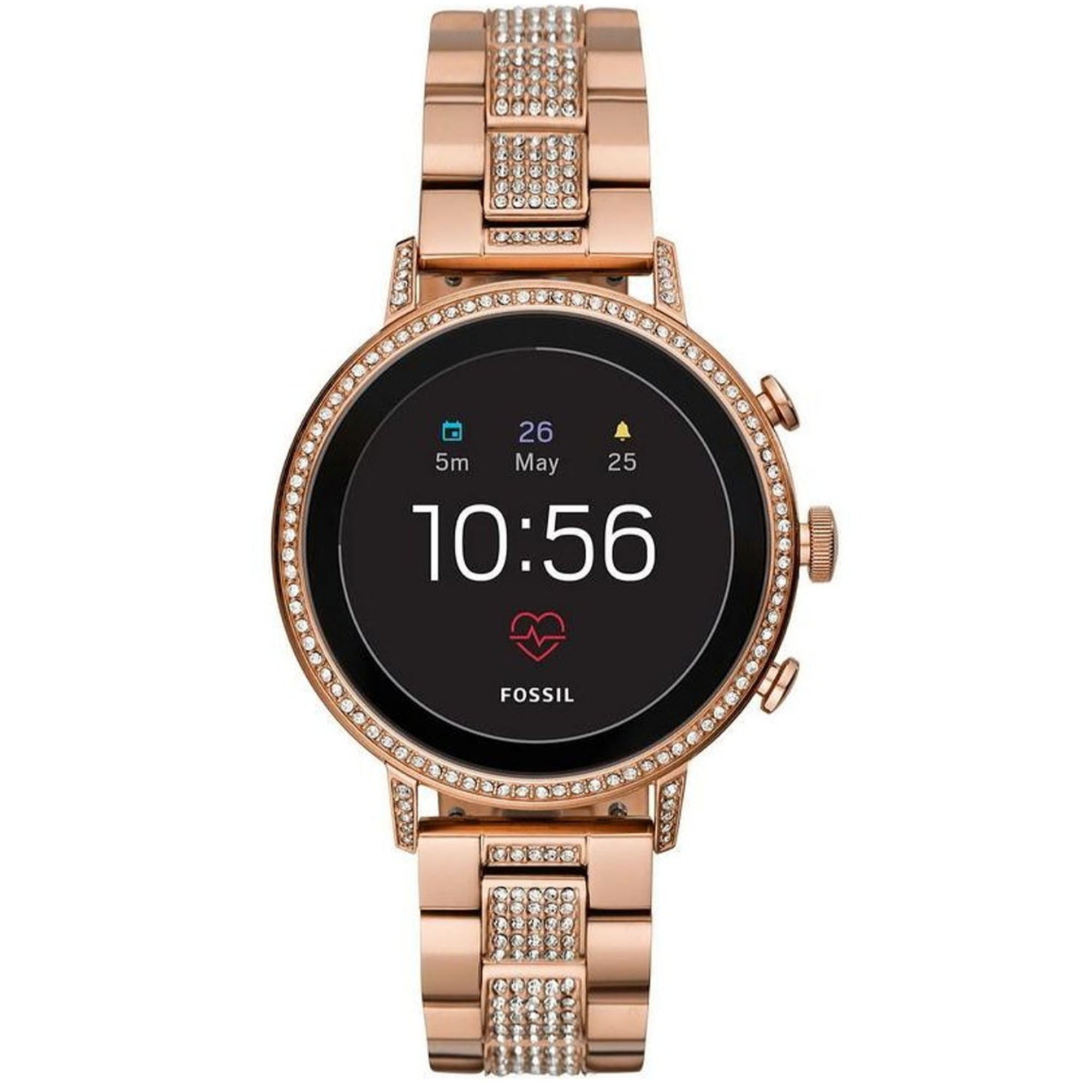 Fossil Quartz Venture Black Dial Women's Watch FTW6011