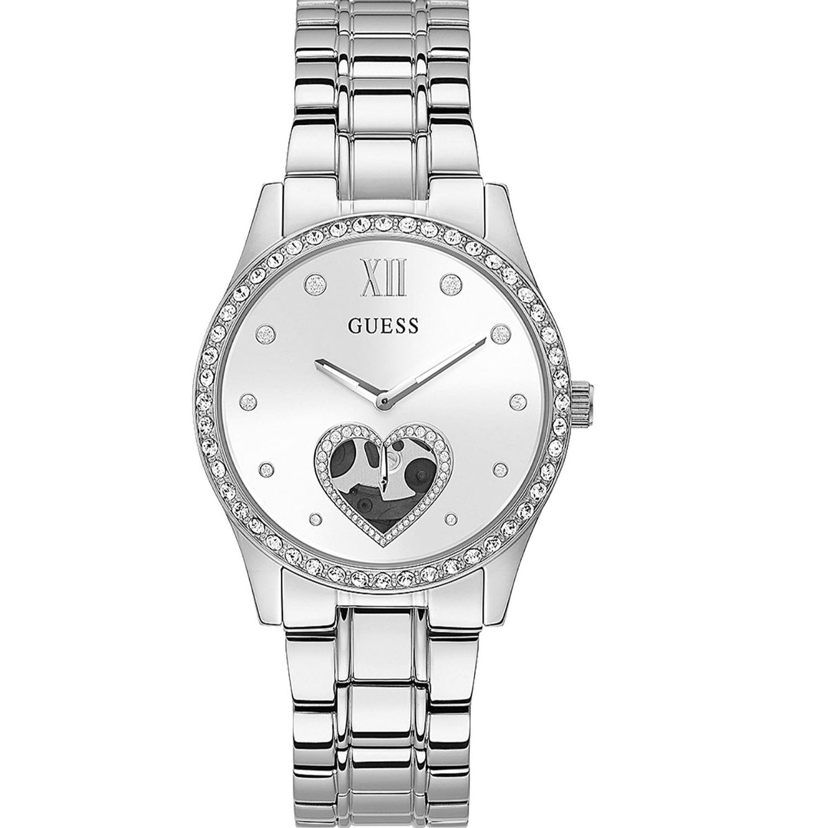 Guess Quartz Classic Silver Dial Women's Watch GW0380L1