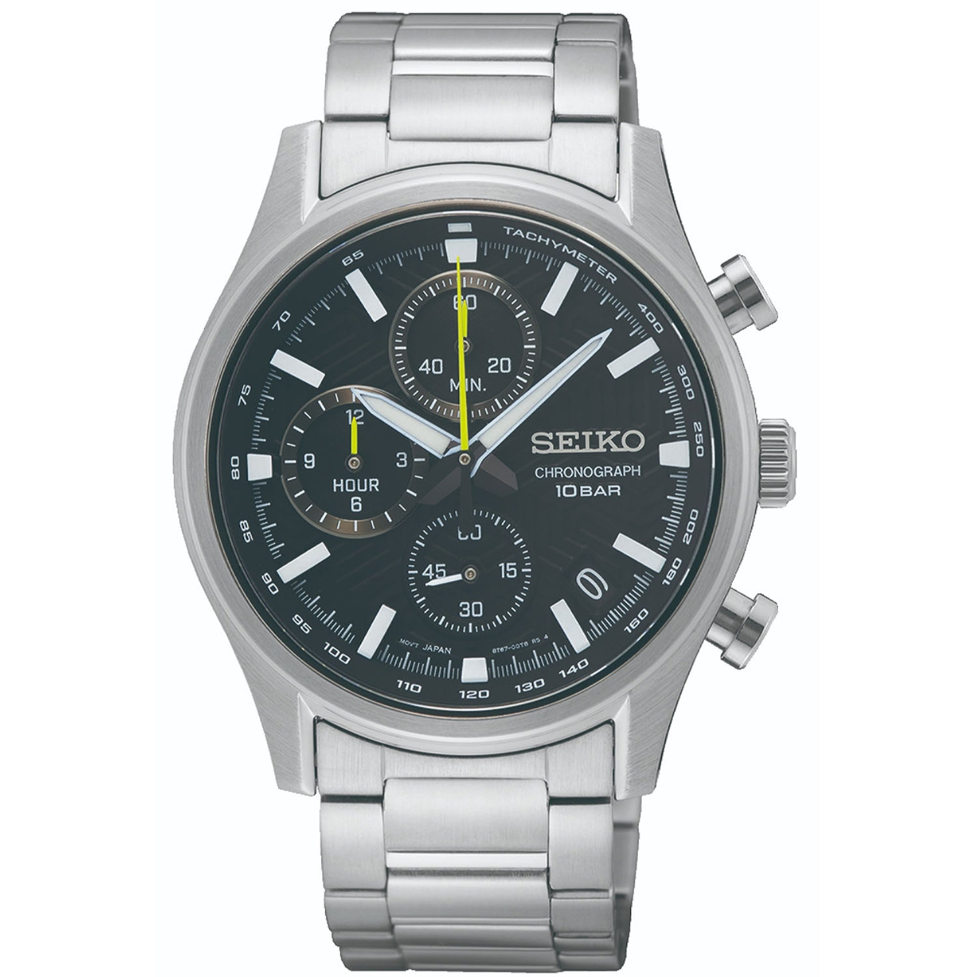 Seiko Quartz Classic Black Dial Men's Watch SSB419