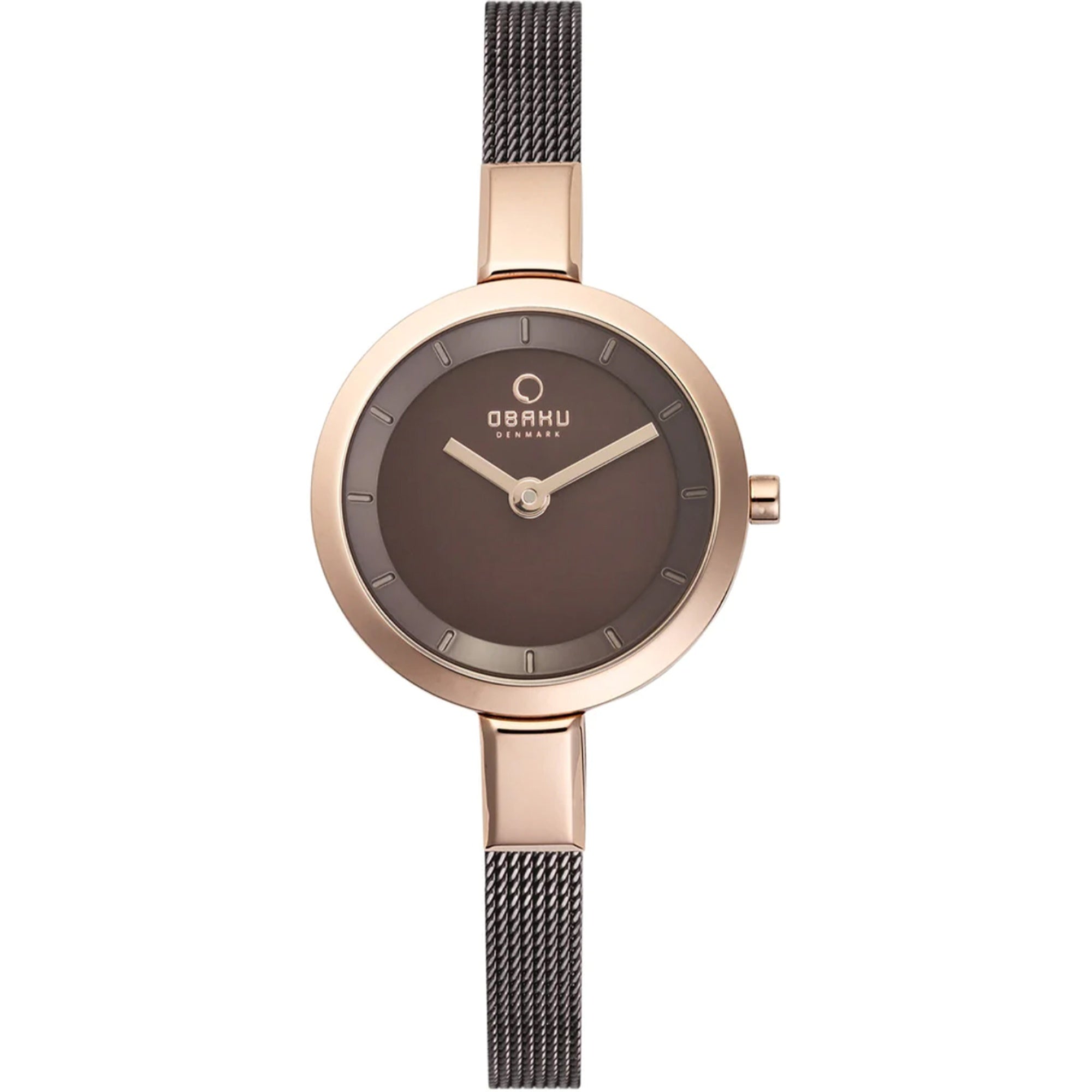 Obaku Quartz Walnut Brown Dial Women's Watch V129LXVNMN