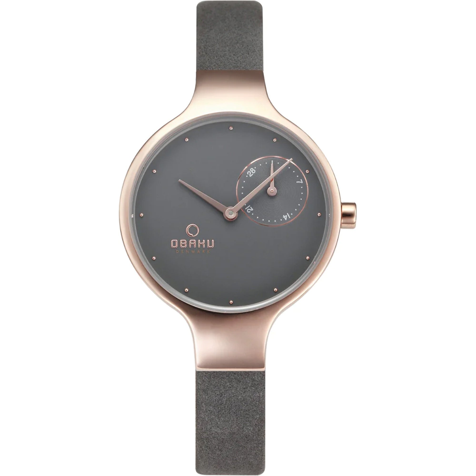 Obaku Quartz Vand Gray Dial Women's Watch V201LDVJRJ