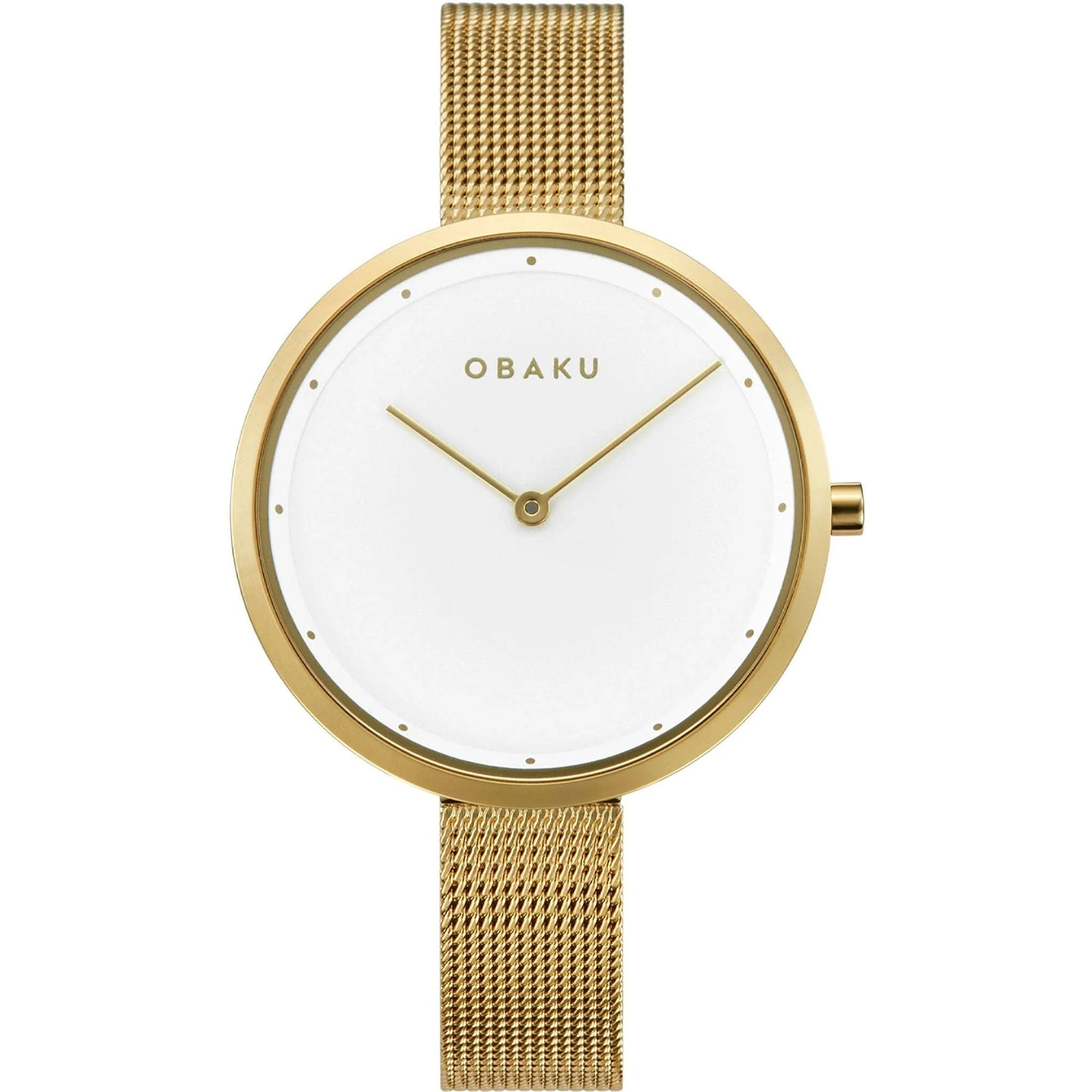 Obaku Quartz Classic White Dial Women's Watch V227LXGIMG