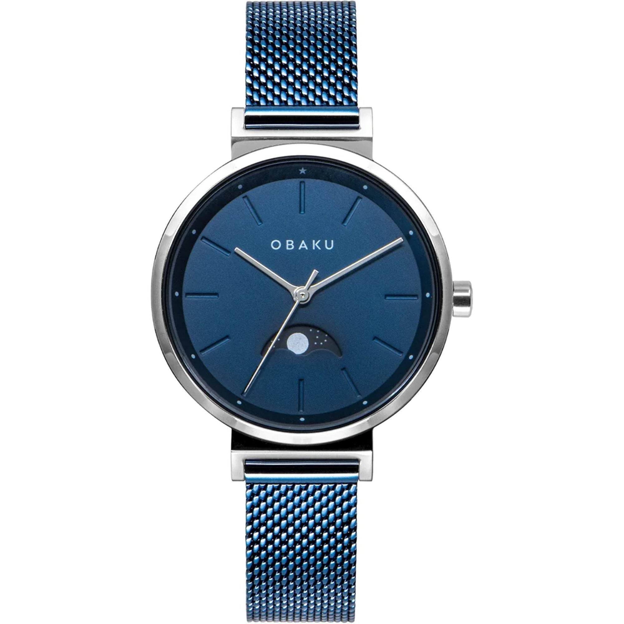 Obaku Quartz Maane Blue Dial Women's Watch V243LMCLML