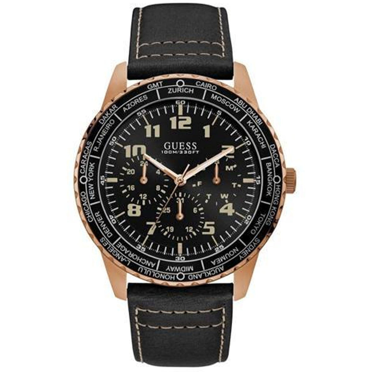 Guess Quartz Classic Silver Dial Men's Watch W1170G2