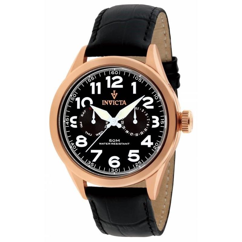 Invicta Quartz Vintage Black Dial Men's Watch 11742