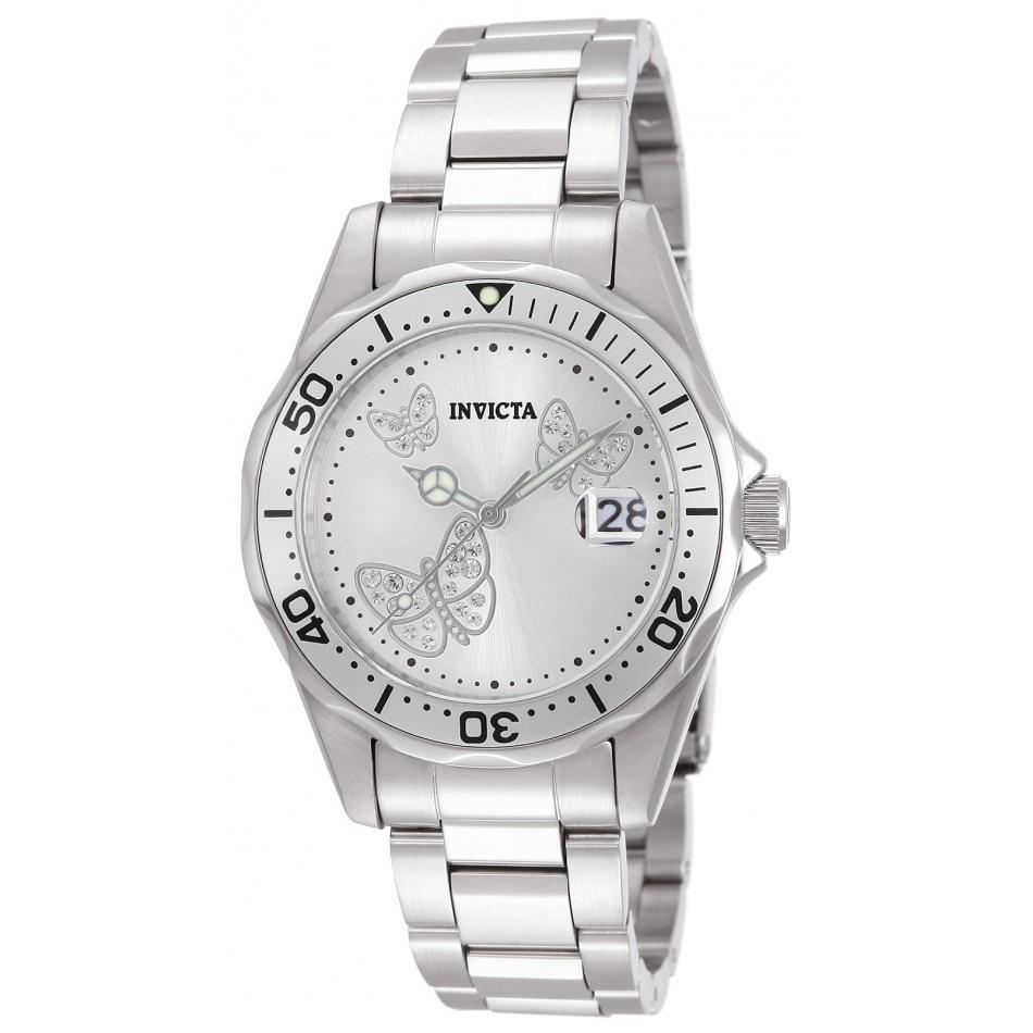 Invicta Quartz Angel Silver Dial Women's Watch 12503
