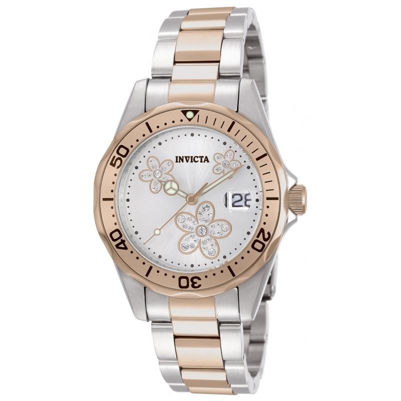 Invicta Quartz Angel Silver Dial Women's Watch 12507