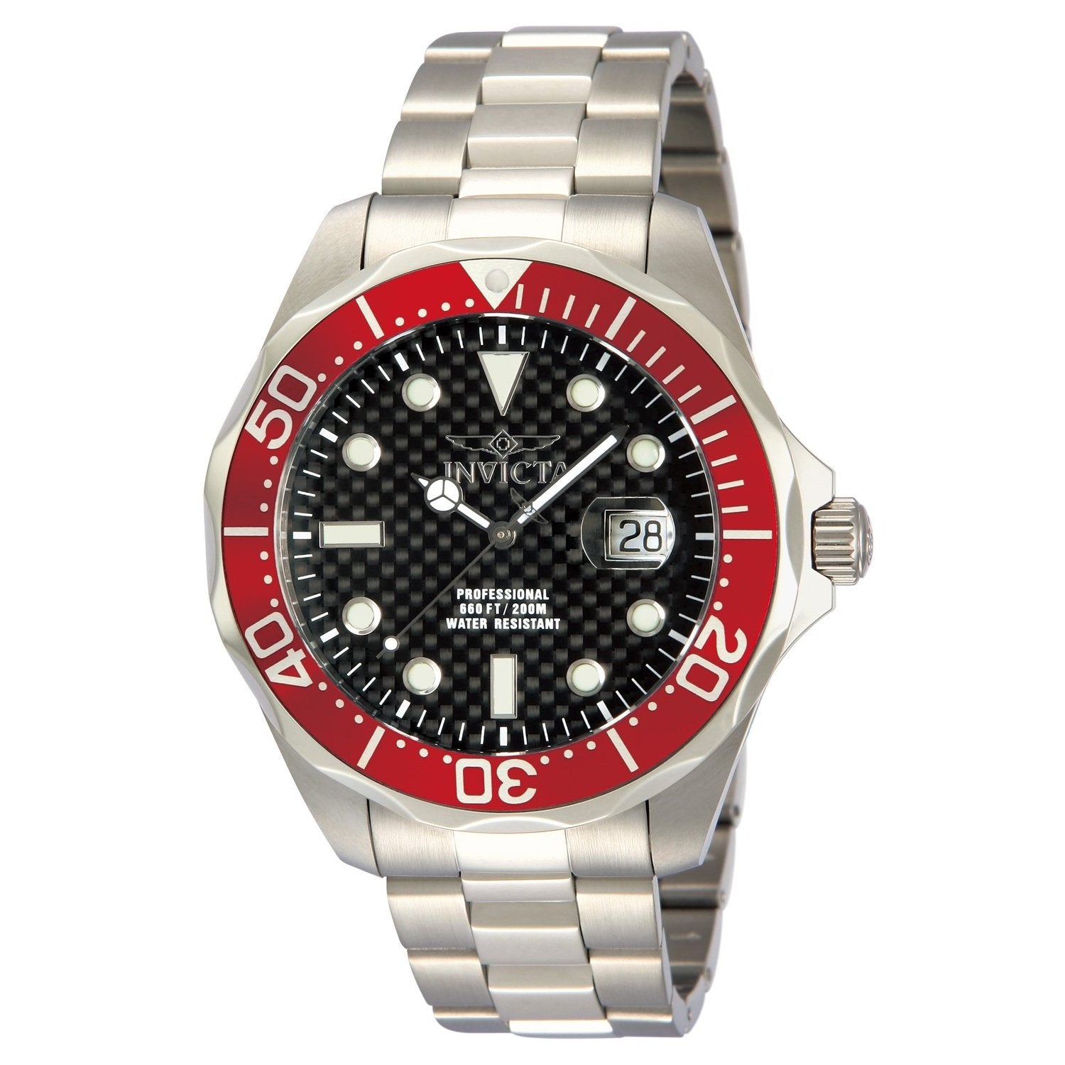 Invicta Quartz Pro Diver Black Dial Men's Watch 12565