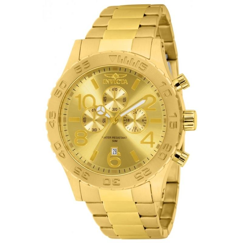 Invicta Quartz Specialty Gold Dial Men's Watch 1270